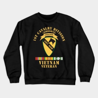 1st Cavalry Division - Airborne - Vietnam Veteran w VN SVC X 300 Crewneck Sweatshirt